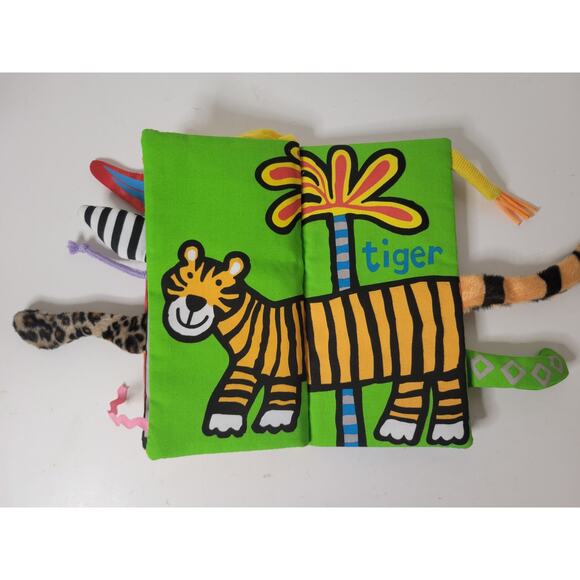 Jellycat‎ Jungly Tails Soft Crinkle Activity Book - Brand New with Tags - Picture 5 of 7
